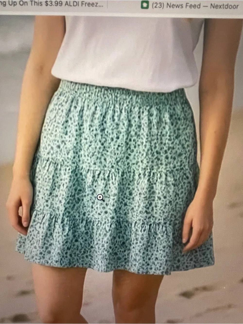 Loft floral ruffle mini skirt - Picture 1 of 7